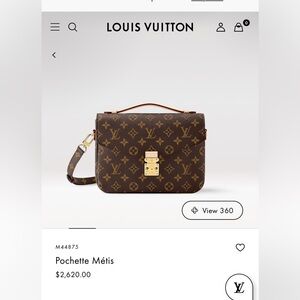 Louis Vuitton Pochette Métis Shoulder Bag with Removable Straps